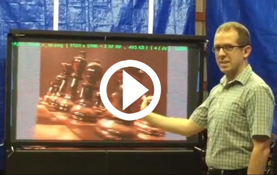 Demo hologram wall 3D led display